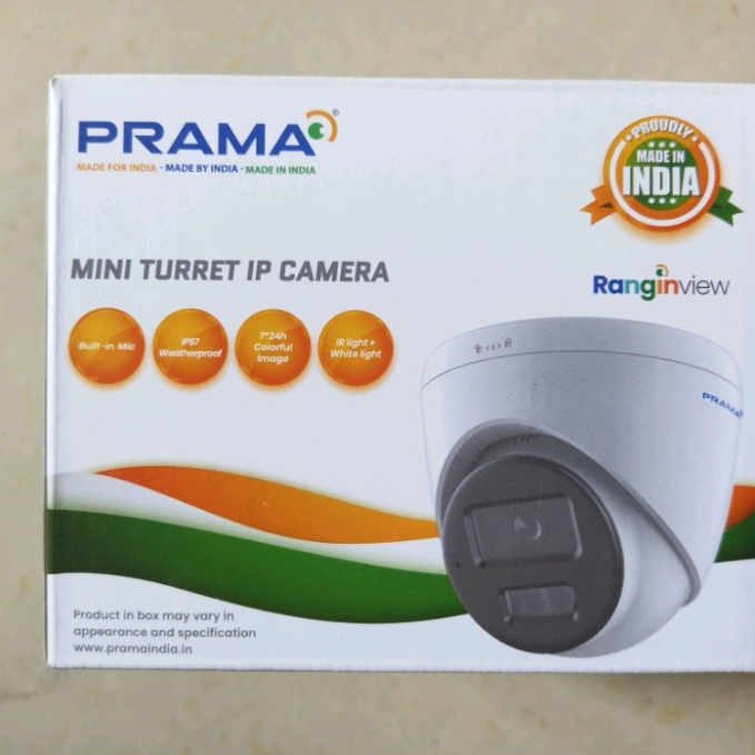 Prama 2MP IP Dome MIC and Dual Light