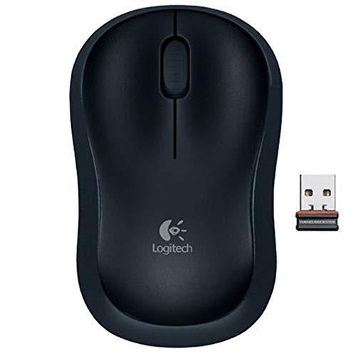 Logitech B175 / Optical Tracking, 12-Months Battery Life, Ambidextrous Wireless Ambidextrous Optical Mouse (2.4GHz Wireless, Black)