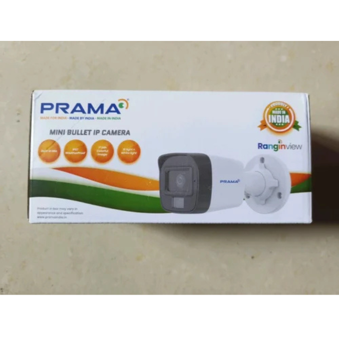 Prama 2MP IP Bullet MIC and Dual Light