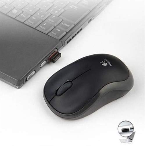 Logitech B175 / Optical Tracking, 12-Months Battery Life, Ambidextrous Wireless Ambidextrous Optical Mouse (2.4GHz Wireless, Black)