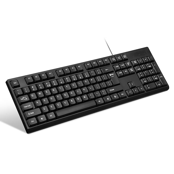 Enter Easyclick USB Wire Keyboard for Laptop and Desktop (Black)