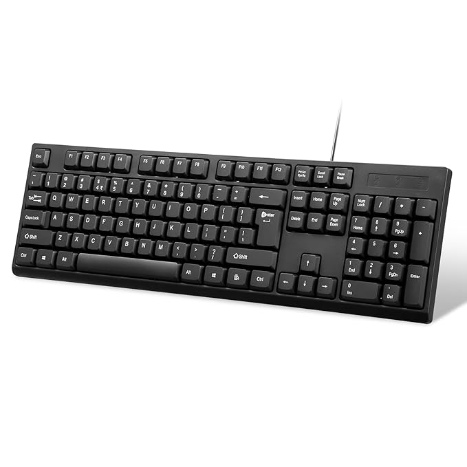 Enter Easyclick USB Wire Keyboard for Laptop and Desktop (Black)