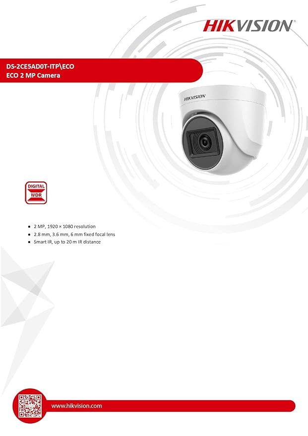 HIKVISION 2 MP HD CAMERA DS-2CE5AD0T-ITP