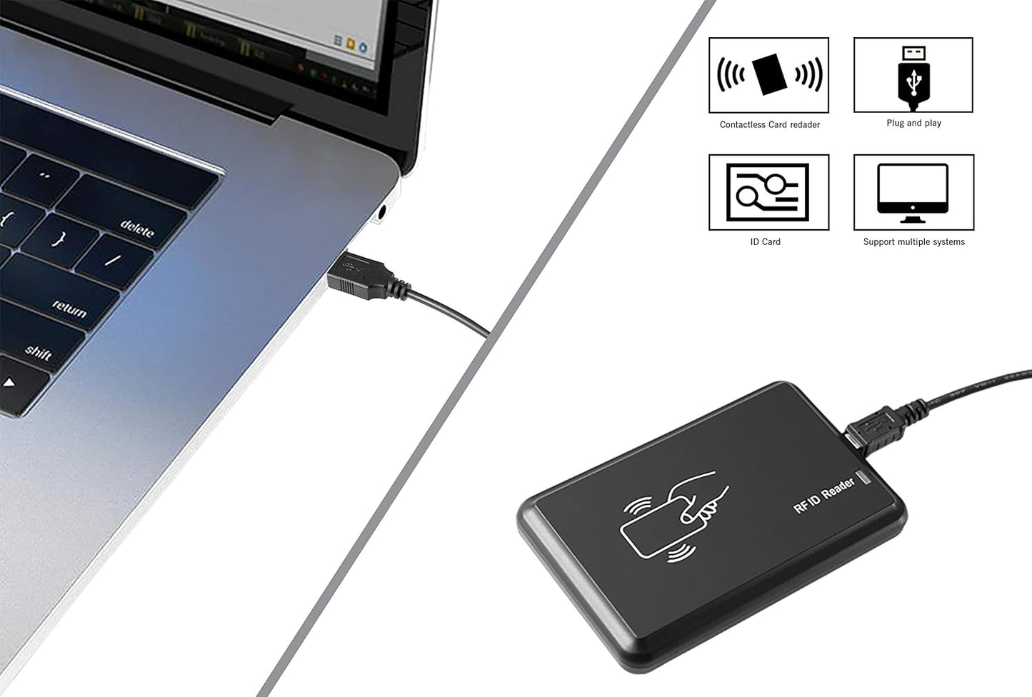 Team Office Plug and Play USB RFID Card Reader