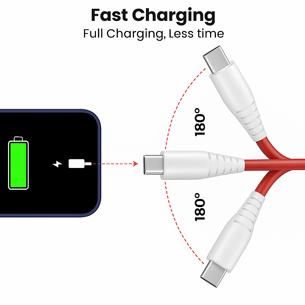 Fast mobile charging cable Usb to C type