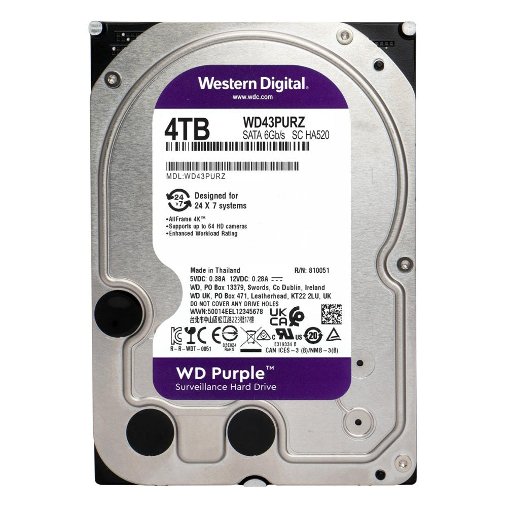 WD Purple 4TB SATA Surveillance Hard Drive