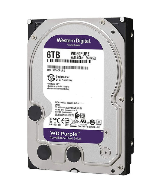WD Purple 6TB SATA Surveillance Hard Drive