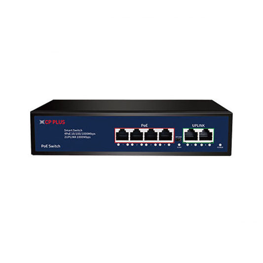 CP Plus 4 Port Giga PoE Switch (CP-DNW-GPU4G2-48)