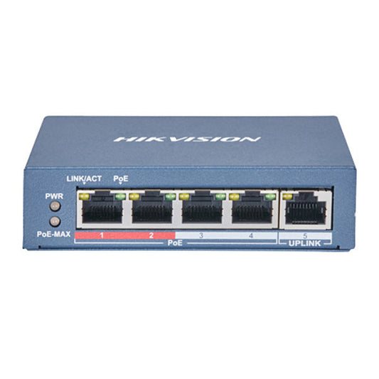 HIKVISION 4 Port PoE Switch (DS-3E0105P-E/M)