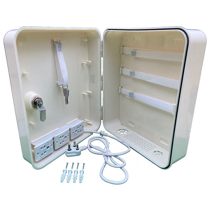 PVC Rack for Mini DVR and PoE Switch (Indoor / Outdoor)